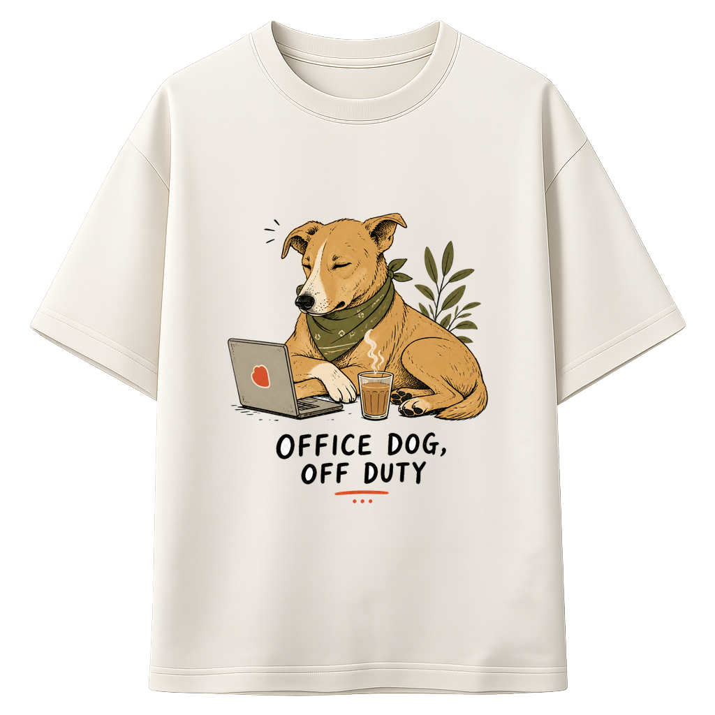 Office Dog Off Duty, front