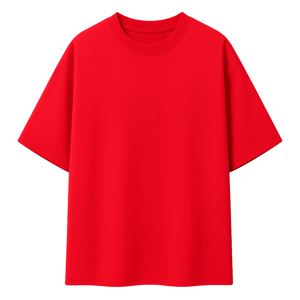 Signal Red Relaxed Fit Tee, front